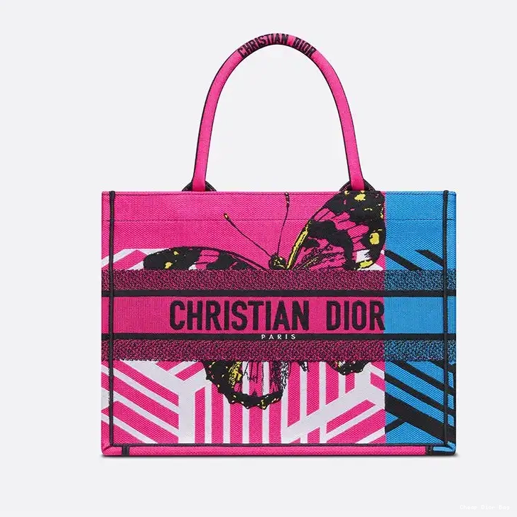 Rose Tote Dior Pop Canvas Motif Blue D-Jungle Book 0505